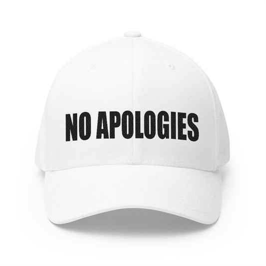 Embroidered 'NO APOLOGIES'