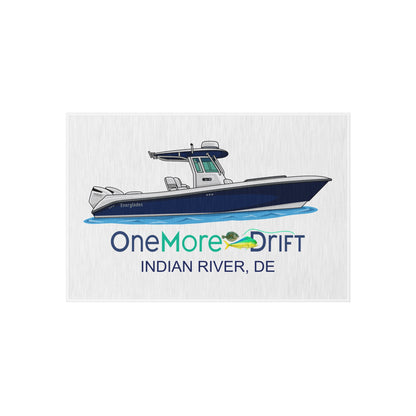 Outdoor Rug - 'One More Drift' Custom Boat Design (Indian River, DE)