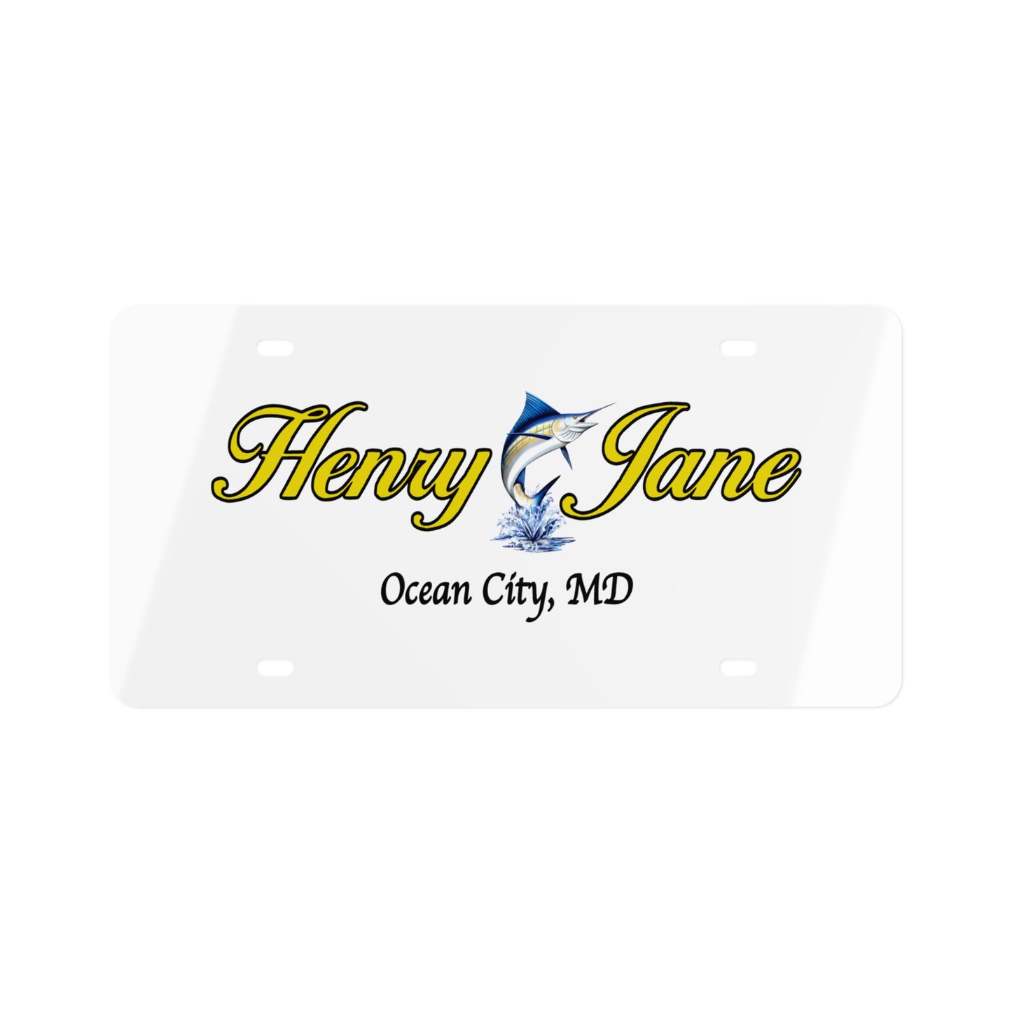 License Plate - 'Henry Jane'