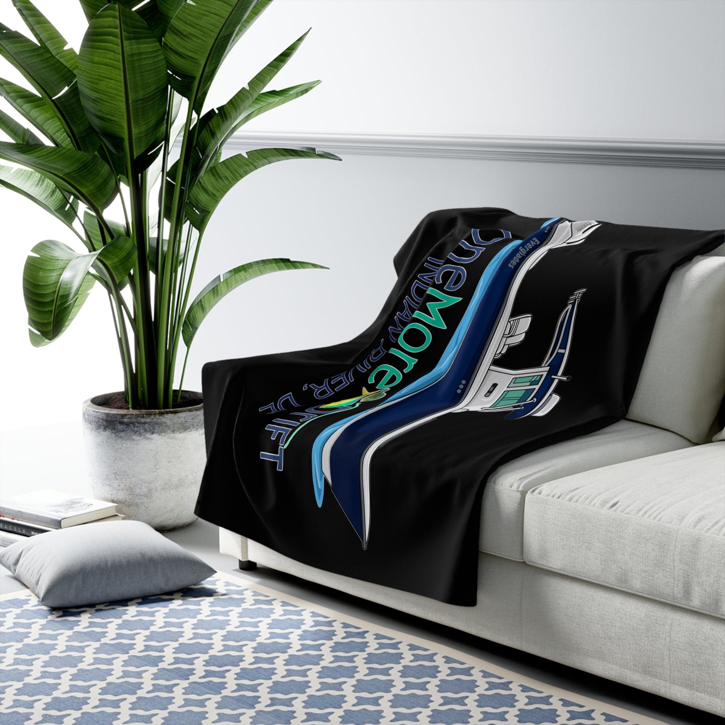 Sherpa Fleece Blanket - One More Drift (Indian River, DE)