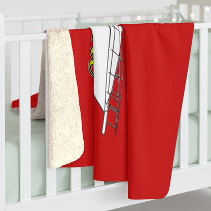 Personalized Fishing Boat Sherpa Blanket — 'Henry Jane'